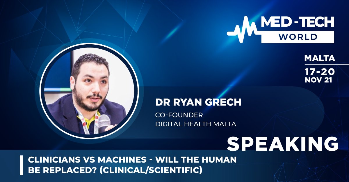 Med_Tech_World's tweet photo. We are delighted to announce that Dr. @rygrech will be speaking at our upcoming Med-Tech event happening during Malta Week between November 17-20! 📅

Get your tickets NOW ! Link in the comments!🎟️

#Innovation #Medical #Healthcare https://t.co/BjcOBzhQi8