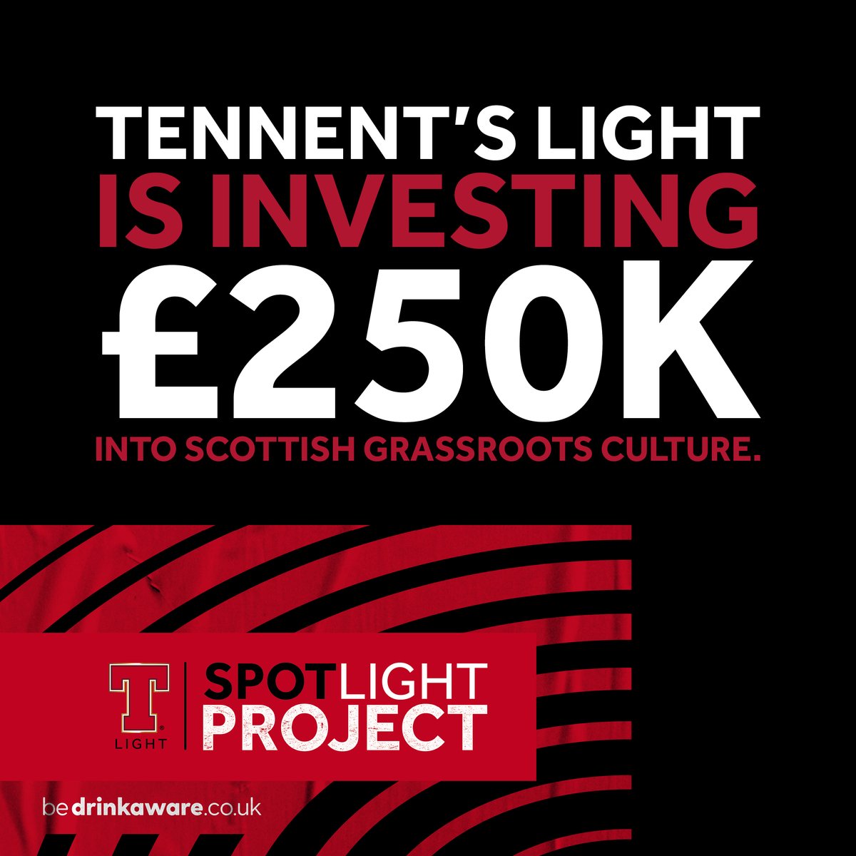 🎨 🎹 Are you a musician, artist, comedian, designer or creative person working on something cool in Scotland?

Tennent's Light is investing £250k in grassroots arts &amp; culture + we want to hear from you. Apply to our SpotLight fund before 31.10 🙌 

👉 tennents.co.uk/our-beers/tenn…
