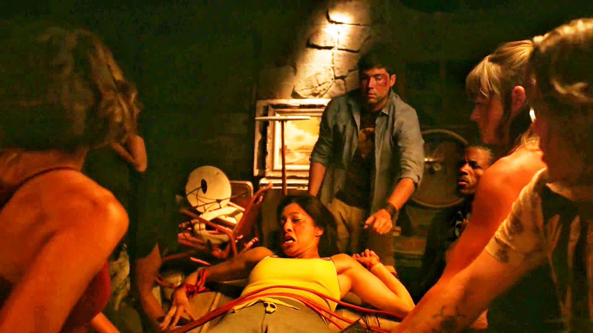 terrorMolins's tweet photo. El 28 de Octubre también tendréis en @Filmin la primera película de Taylor Sheridan (sí, el director de Wind River) que parece una heredera de las películas de Saw y Hostel. En VILE un grupo de extraños secuestrados son sometidos a todo tipo de torturas para poder salir vivos. https://t.co/SDjUg77x9x