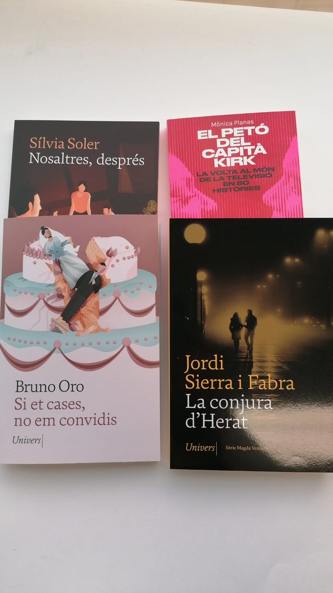 Gentilesa <a href="/universllibres/">Univers</a> sortegem aquest fantàstic lot de llibres <a href="/bruno_oro/">Bruno Oro</a> <a href="/ssolerg/">Sílvia Soler Guasch</a> <a href="/monicaplanas/">Mònica Planas</a> <a href="/FundacioSiF/">Jordi Sierra i Fabra i Fundació Sierra i Fabra</a> Per participar només heu de fer RT i Follow. Quin llibre us agrada més? 🤪 El dia de Sant Narcís, el proper divendres 29 d'octubre, anunciarem l'afortunat/da. 107.5FM