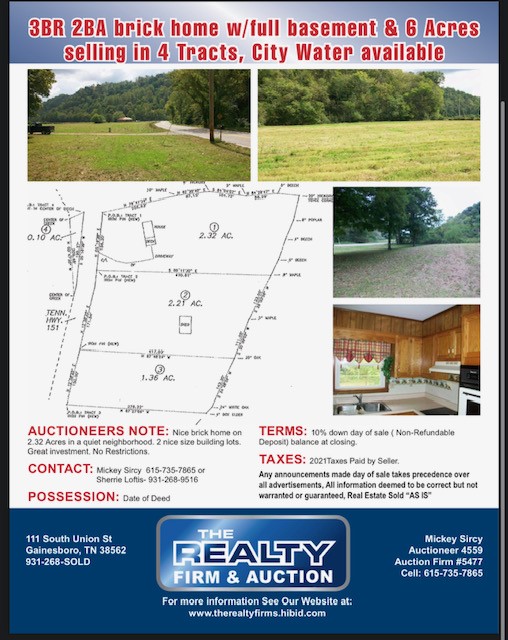 Realty_Firm's tweet photo. 🎉  Come out and join us for this upcoming auction on October 30th in Gainesboro! Details and information are posted in the graphics below! https://t.co/ADcoHo7kr7