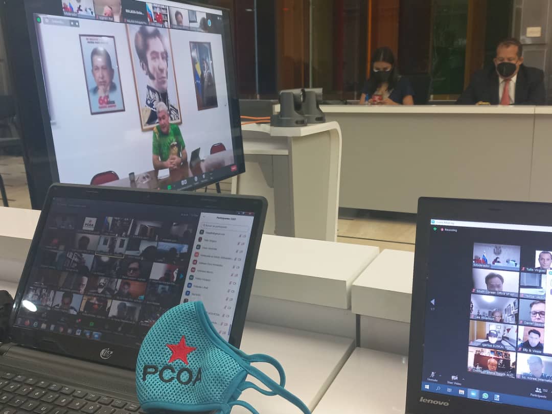 Desde Apure, participamos hoy en la jornada continental en defensa de la democracia y la verdad de Venezuela, con dirigentes de Asia y Oceanía, organizada por el equipo de Asuntos Internacionales del Comando Nacional de Campaña Aristóbulo Iztúriz <a href="/NicolasMaduro/">Nicolás Maduro</a> <a href="/dcabellor/">Diosdado Cabello R</a>