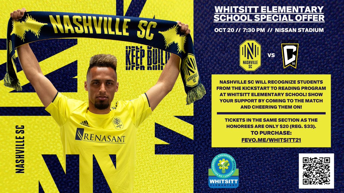 WhitsittWildcat's tweet photo. REMINDER: It's Whitsitt Night at Nashville Soccer Club tomorrow! 
Make sure to get your discounted tix here: https://t.co/aBNZW1y006 https://t.co/xG0JADQhI5