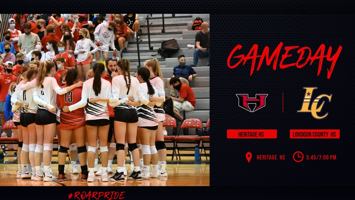 It's Senior Night GAMEDAY! Come out and support the Volleyball seniors V. Loudoun County HS. 
<a href="/Heritage_Pride/">Heritage Volleyball</a>