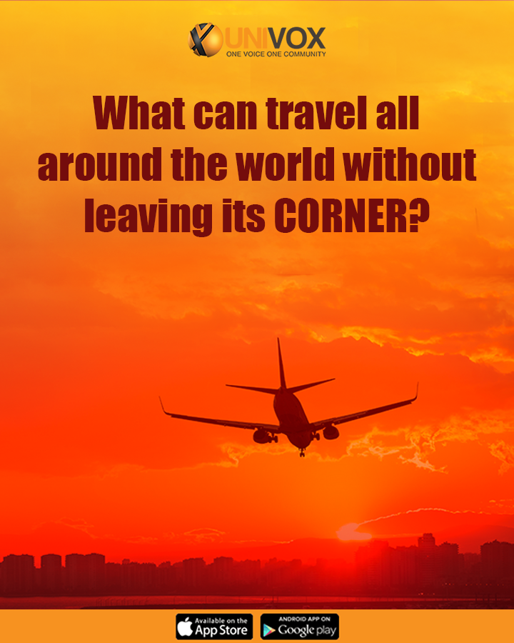 UnivoxCommunity's tweet photo. #What can travel all around the world without leaving its corner?
#UnivoxCommunity #Tuesdayriddle https://t.co/Q6vJlC12V5