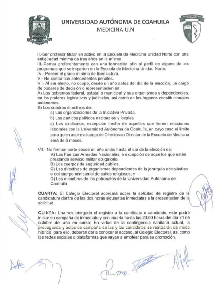 EMUN_UAdeC's tweet photo. El día 18 de octubre el Consejo Directivo de nuestra escuela determinó publicar la convocatoria para la elección del director o directora. https://t.co/oFzzLoAl34