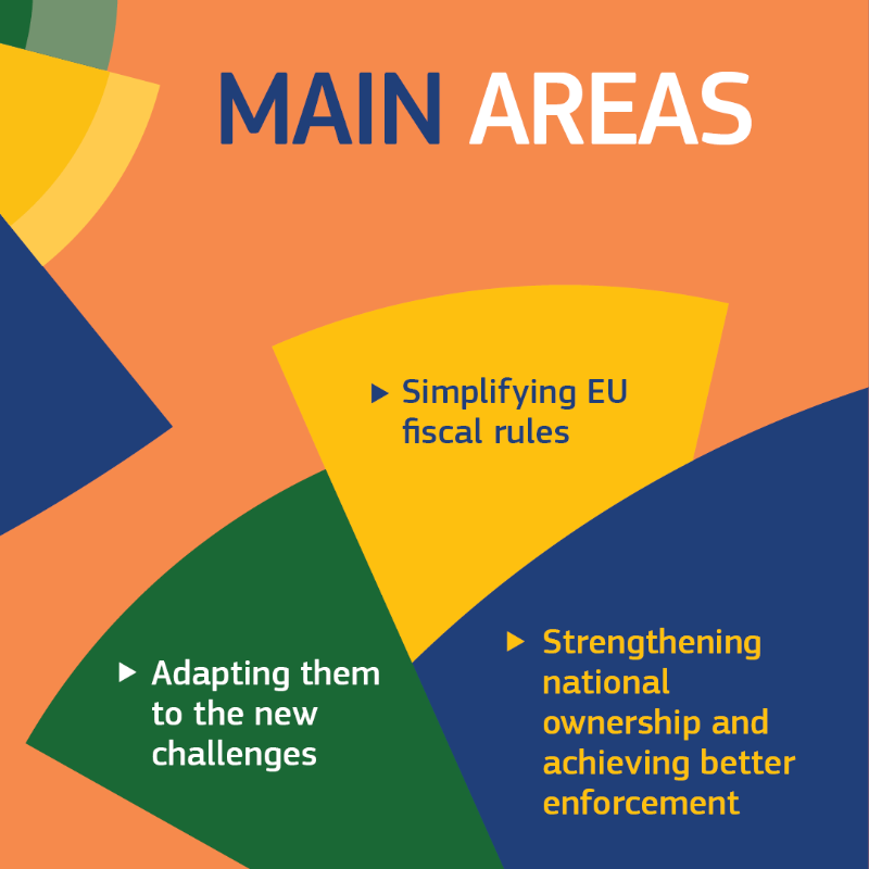 EU_Commission's tweet photo. After last year's shock, Europe's economy is recovering strongly.

But the crisis has made some challenges more visible, such as higher deficits and debt, and investment needs.

To tackle them, we are relaunching a debate on the review of the #EUEconomicGovernance.