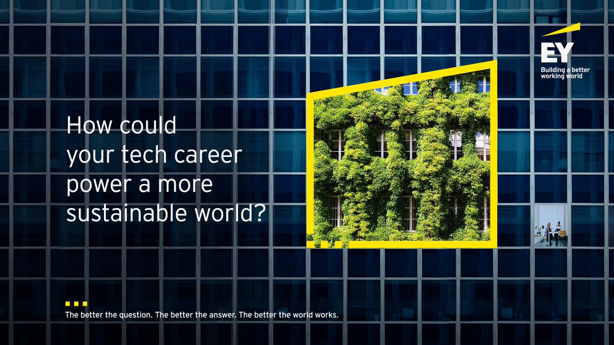 EY_GDSCareers's tweet photo. A tech career at EY means harnessing leading-edge technology like AI, blockchain, data analytics and robotics to tackle everything from cybercrime to climate change. Register now for our virtual #EYTechCareers event on 25-26 October 2021. https://t.co/NqiLa7L1HF #EYGDS #TechJobs https://t.co/qibSW8B9co