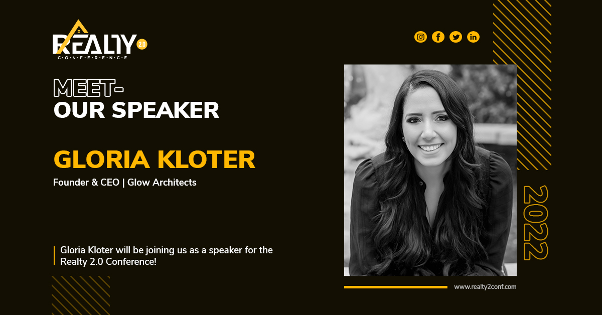 realty2conf's tweet photo. Gloria has been widely recognized for her work in the architecture business and has firmly established herself as a community leader in the Tampa Bay area. Meet @GloriaKloter speaker at our upcoming Realty 2.0 Conference in USA.
#Realty #Conference #RealEstate #Realty2Conf https://t.co/jB00INqcC9