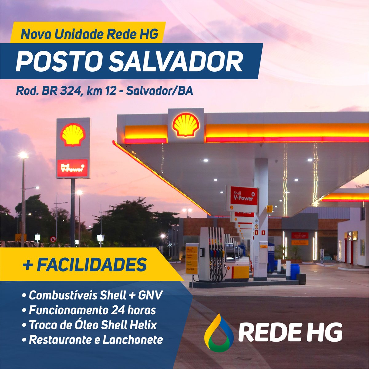 RedeHG's tweet photo. Venha conhecer a nova unidade da Rede HG localizada na BR 324 em Salvador/BA.

Posto Salvador
BR 324 - Km 12 - Salvador/BA

#redehg #grupohg #postosalvador #abastecimento #rodovia https://t.co/dhn9pExSpN