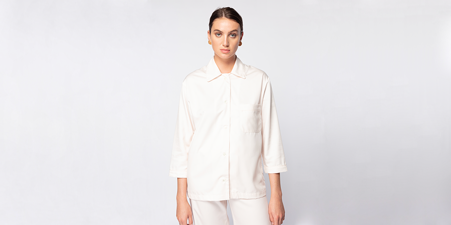 RakhaLtd's tweet photo. Our classic White Pyjama Set may just become the highlight of your morning… and continue to be for a while.

Soft to the touch and gentle on the skin, dropping soon 🔜 

#rakhaofficial #onepercentfortheplanet #onepercentfortheplanetmember #sustainablestyle https://t.co/FqGwim0I0c