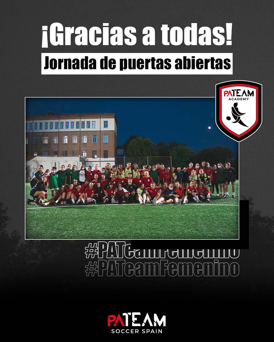 FEMENINO🏃‍♀️| ESPECTACULAR!🤩 Más de 50 chicas disfrutaron de un #FutFemdeAltoRendimiento en nuestra jornada de puertas abiertas 🔥 GRACIAS a todas las jugadoras y familias por acompañarnos. ¡Esto es sólo el comienzo! 🔛 #SomosPAteam #PAteamAcademy #PATeamFemenino #Soccer #FutFem