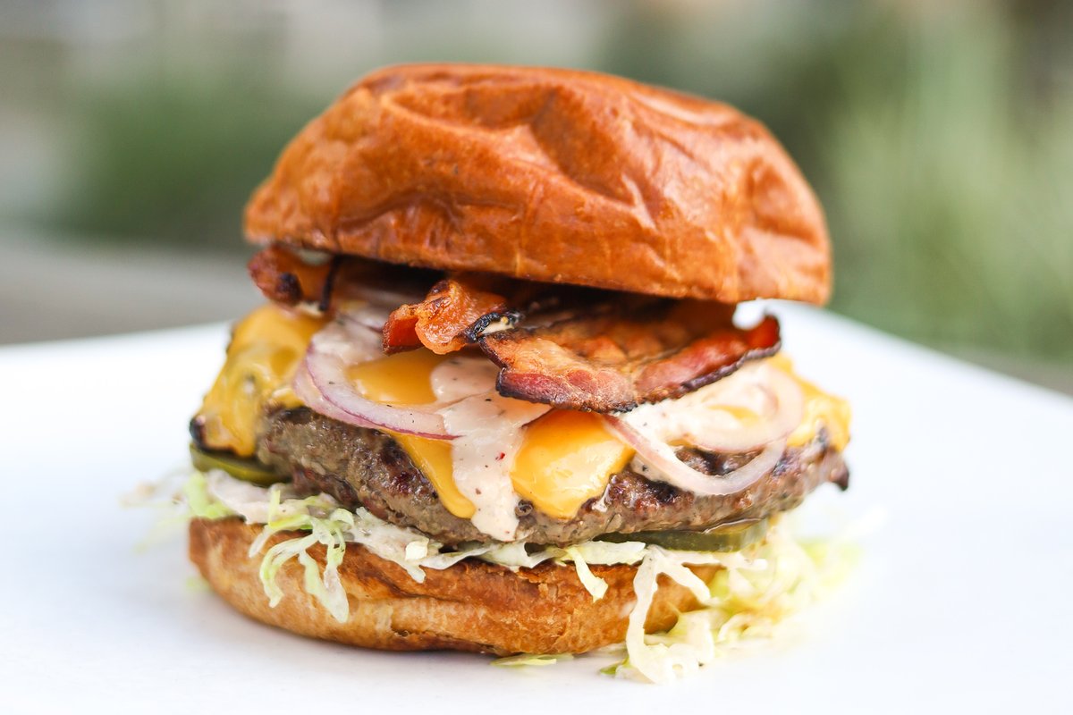 Coming soon: The American Burger 2.0 🇺🇸🍔✌️

Be among the first to try this new burger before it's on our menu at the <a href="/heb/">H-E-B</a> Wine Walk by <a href="/winefoodhouston/">Wine and Food Week</a> at <a href="/MarketStreetTX/">Market Street</a> this Thursday, 10/21. Stop by our tent from 6-9pm for a bite-sized version to pair with your wine and beer!