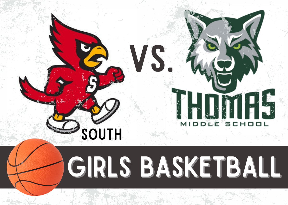 The Cardinals visit the Wolves Den this afternoon!
3:30pm - 8th grade first

Unfortunately, no students allowed in the gym for the game.  Parents only at the game.

Streaming Live: youtube.com/watch?v=6AdA10…

#WeTheNorth

(artwork: <a href="/kfajks/">Kaitlin Fajks</a>)