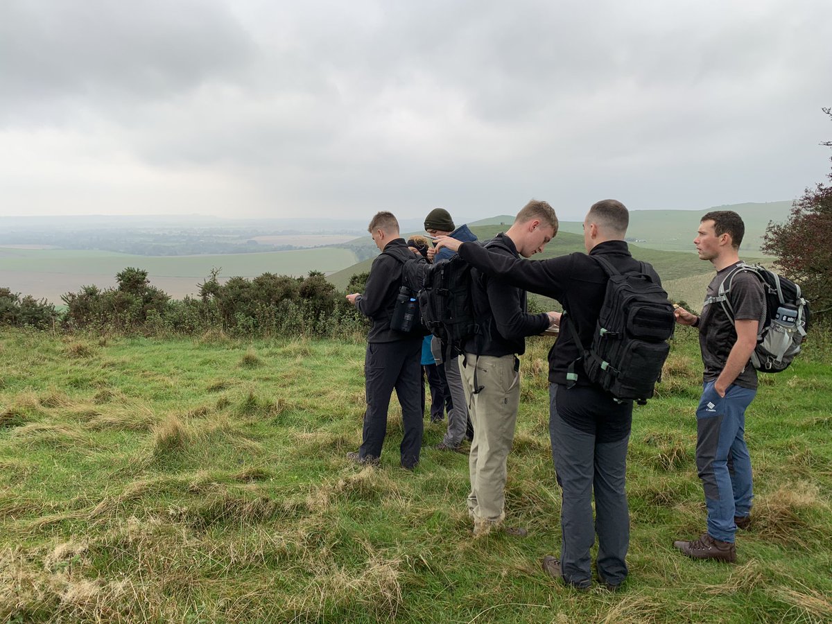 TWITTER TAKEOVER… OCdt Francis here. PODP are currently on EX MONOPOD across Marlborough Ridge. The Officer Cadets from Group 4 have been demonstrating their leadership and communication skills in attempting to navigate the group across unknown undulating territory.