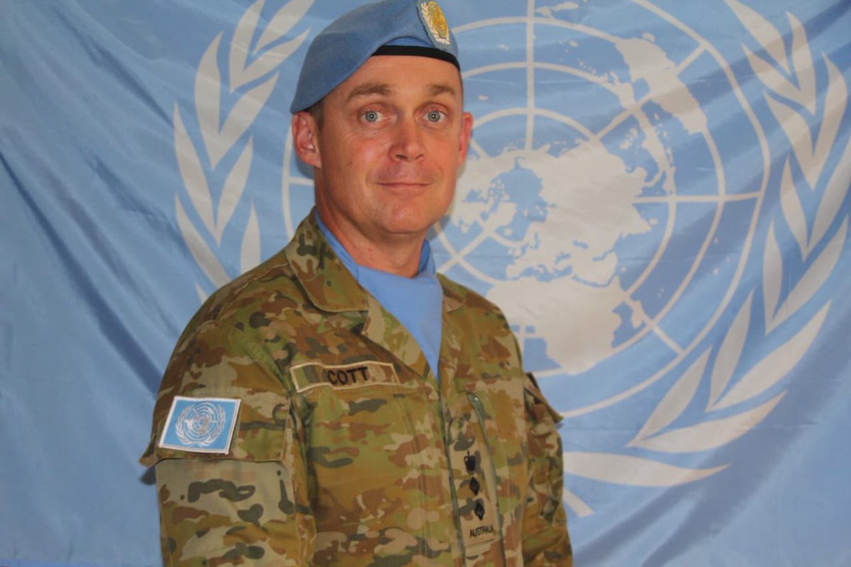 CJTF633's tweet photo. We farewell @AustralianArmy COL Michael Scott from the #MiddleEast &amp; wish him all the best for his return to Australia. COL Scott has been deployed on #OperationPaladin &amp; performed higher duties for @UNPeacekeeping #UNTSO for two years #TYFYS. Read more: https://t.co/YWJmyj21Ds https://t.co/yEoB54ApUG