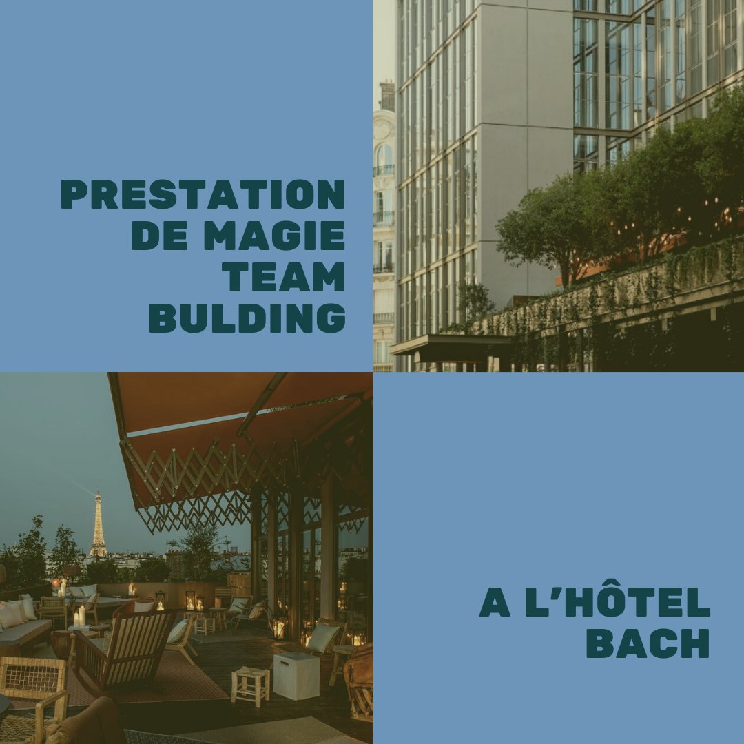 assistantweb's tweet photo. Prestation de magie pour Hôtel et Performance à l'hôtel Bach
https://t.co/SNPSOOMF2P
#magicienparis #mentalisteparis #magiciencloseup #teambulding #evenemententreprise
#animationteambulding #hotelbach #hotelperformance https://t.co/JXeNnl6NFS