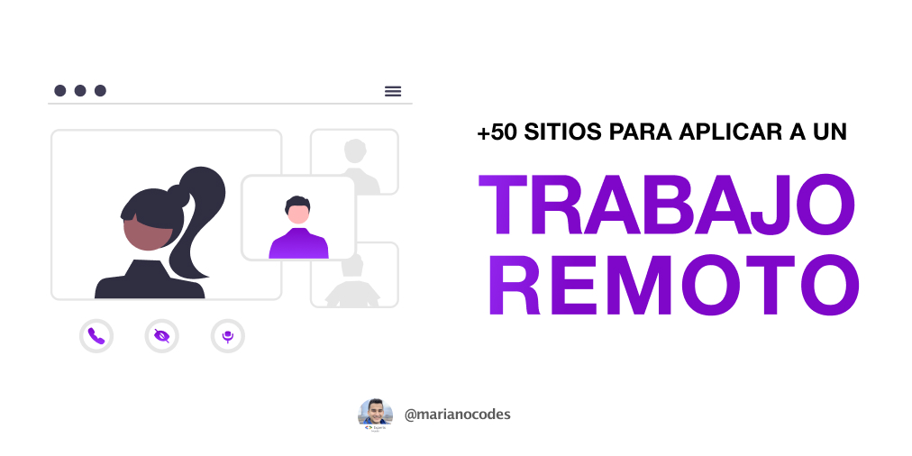 marianocodes's tweet photo. Se que no es fácil encontrar trabajo en estos tiempos 

Por ello he creado esta lista con más de 50 sitios donde puedes aplicar a un trabajo remoto en diferentes áreas

Llévatela gratis, solo deja un 💻 en los comentarios
[Solo por 24hrs*]

Si quieres evitar la espera ↓ https://t.co/sNsk1mC10t
