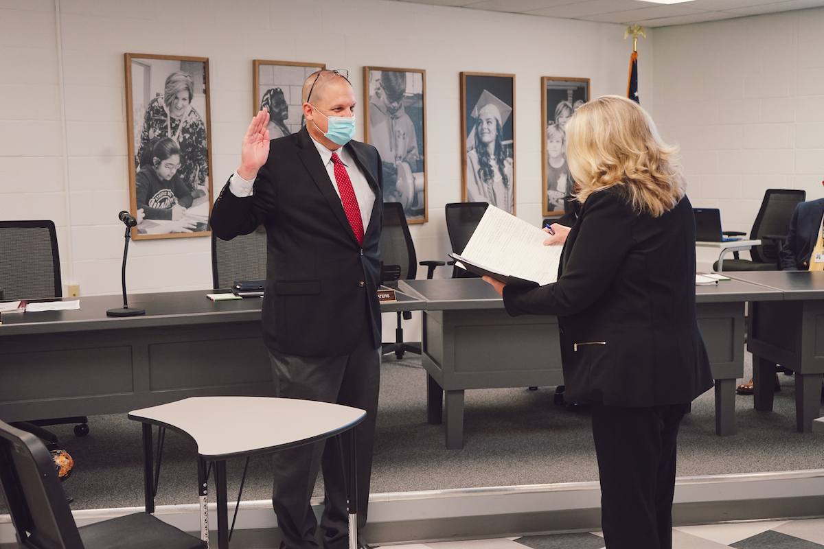 WorcesterSystem's tweet photo. Congratulations to Mr. Nate Passwaters, who was officially sworn in to the @WorcesterSystem Board of Education this morning! #WelcomeToWorcester #WeAreWorcester https://t.co/lVvNwvDPfO