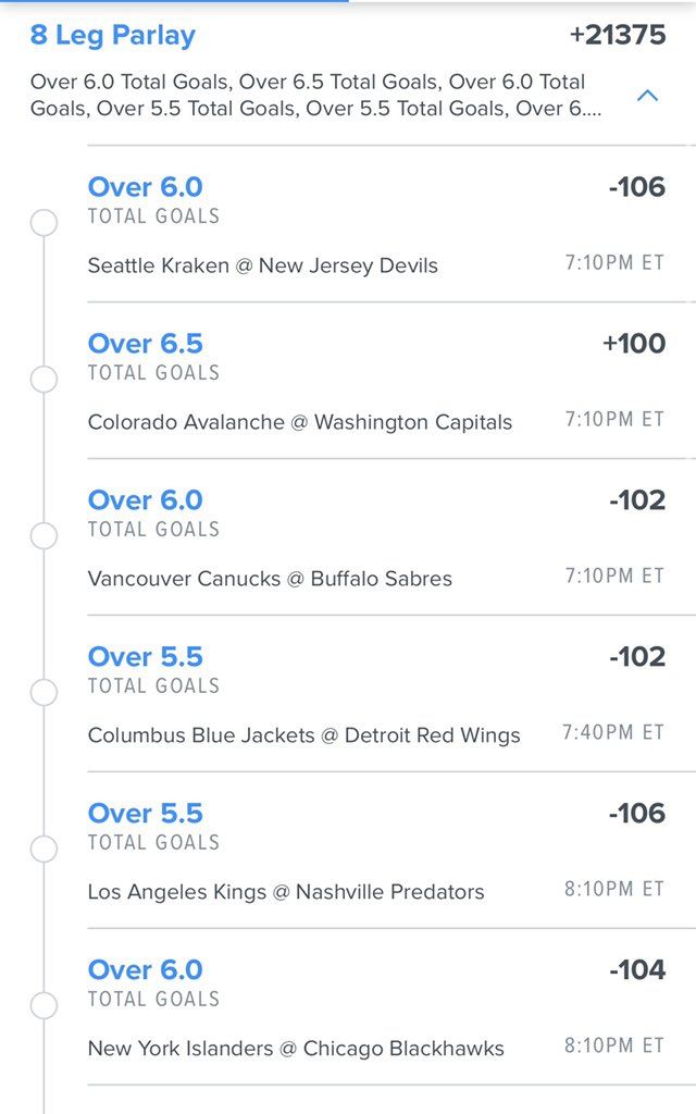 LocksHealthy's tweet image. Overs been super hot in hockey so we’re going for it lmaooo