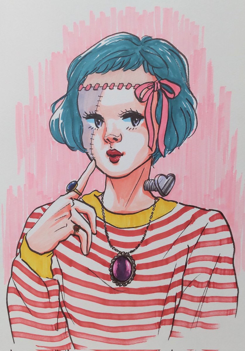 可愛いモノ大好き お絵描き イラスト アナログ 女の子 レトロ フ おか ももこ 絵のお仕事大歓迎 のイラスト 可愛いモノ大好き お絵描き イラスト アナログ 女の子 レトロ フ おか ももこ 絵のお仕事大歓迎 のイラスト