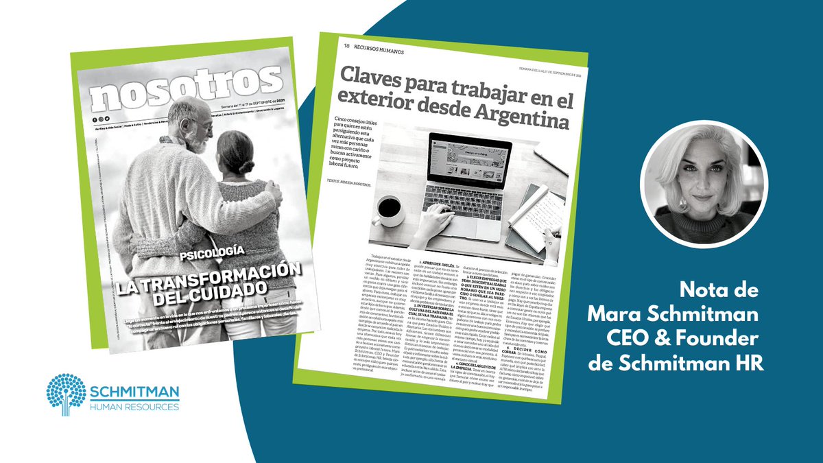 SchmitmanHR's tweet photo. ⚡Te compartimos esta nota de @fenomena para @RevisNosotros de @ellitoral con 5 tips para trabajar en el exterior desde Argentina: https://t.co/2PyMa7ogMK (página 18😉) https://t.co/HWa8cThZpn