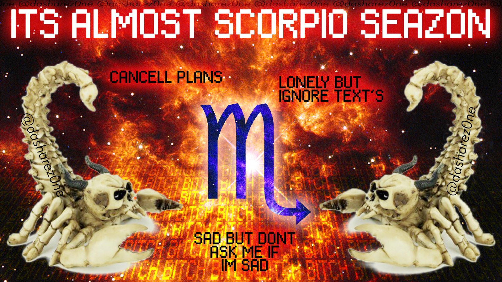 SCORPION SEAZON IS COMMING - https://t.co/GfqwqHWv7Y ADMIN
