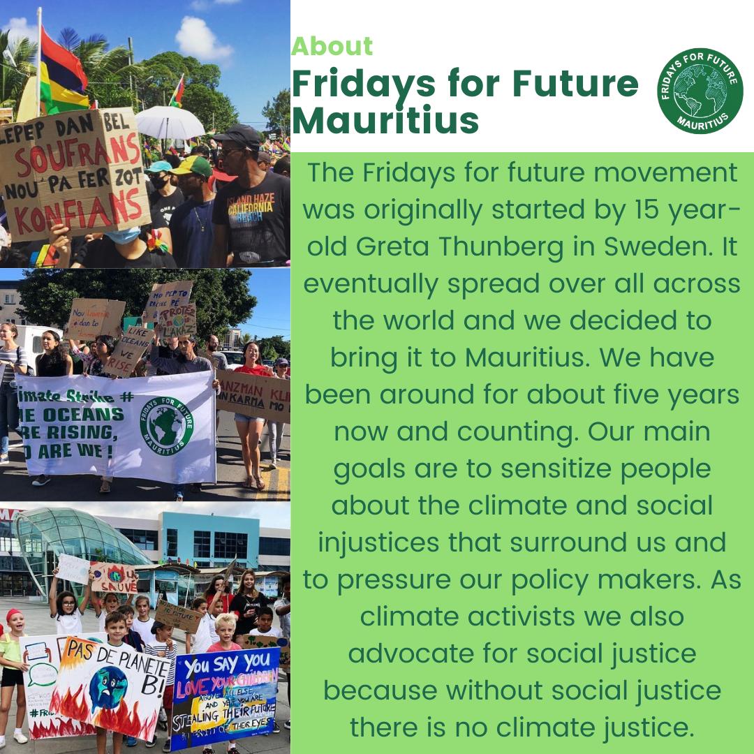Fridays For Future Mauritius (@fffmauritius) on Twitter photo 
