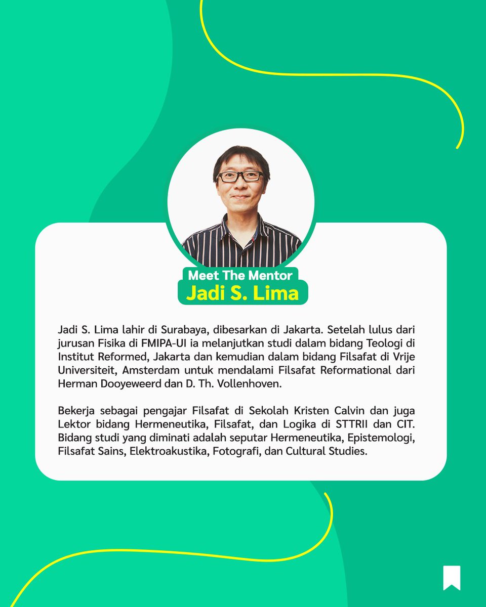 ekskulindonesia's tweet photo. Yuk belajar bareng di kelas Logika bersama Jadi S. Lima seorang Lektor Hermeneutikan, Filsafat, dan juga Logika hanya di Ekskul Lecture 5!
https://t.co/gVw19KacT9
#EkskulIndonesia #Logika #Ekskul #OnlineCourse #KelasOnline #BelajarOnline #BelajarBarengEkskul https://t.co/CHcT7uDQIK