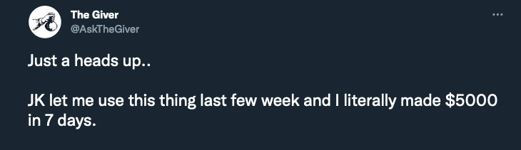 OneJKMolina's tweet photo. Tweet Hunter wins of the week:

1. @s0_nil with a 50% engagement rate

2. @askthegiver made $5k in 7 days

3. @TheAlphaThought playing the game on easy mode

Try it for free:

https://t.co/1WT1ZdWq9z https://t.co/kCFb0hP8uU