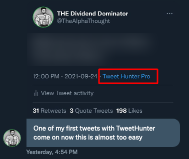 OneJKMolina's tweet photo. Tweet Hunter wins of the week:

1. @s0_nil with a 50% engagement rate

2. @askthegiver made $5k in 7 days

3. @TheAlphaThought playing the game on easy mode

Try it for free:

https://t.co/1WT1ZdWq9z https://t.co/kCFb0hP8uU