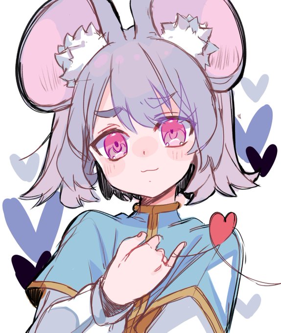 ファンboxでフリーアイコンとして配布しようかとを思って描いたナズーリン。 