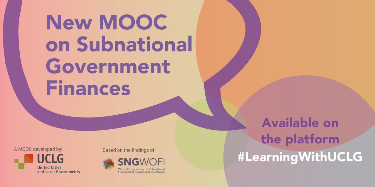 uclg_org's tweet photo. 💡Curious to know more about the ins and outs of #localfinances?
Our brand new MOOC will introduce you to the main trends and present the basic concepts on local finances across the🌍
🔗Follow the course at your own pace: https://t.co/mxIJrSuQ5x
#LearningWithUCLG https://t.co/Sp7lTMjVtU