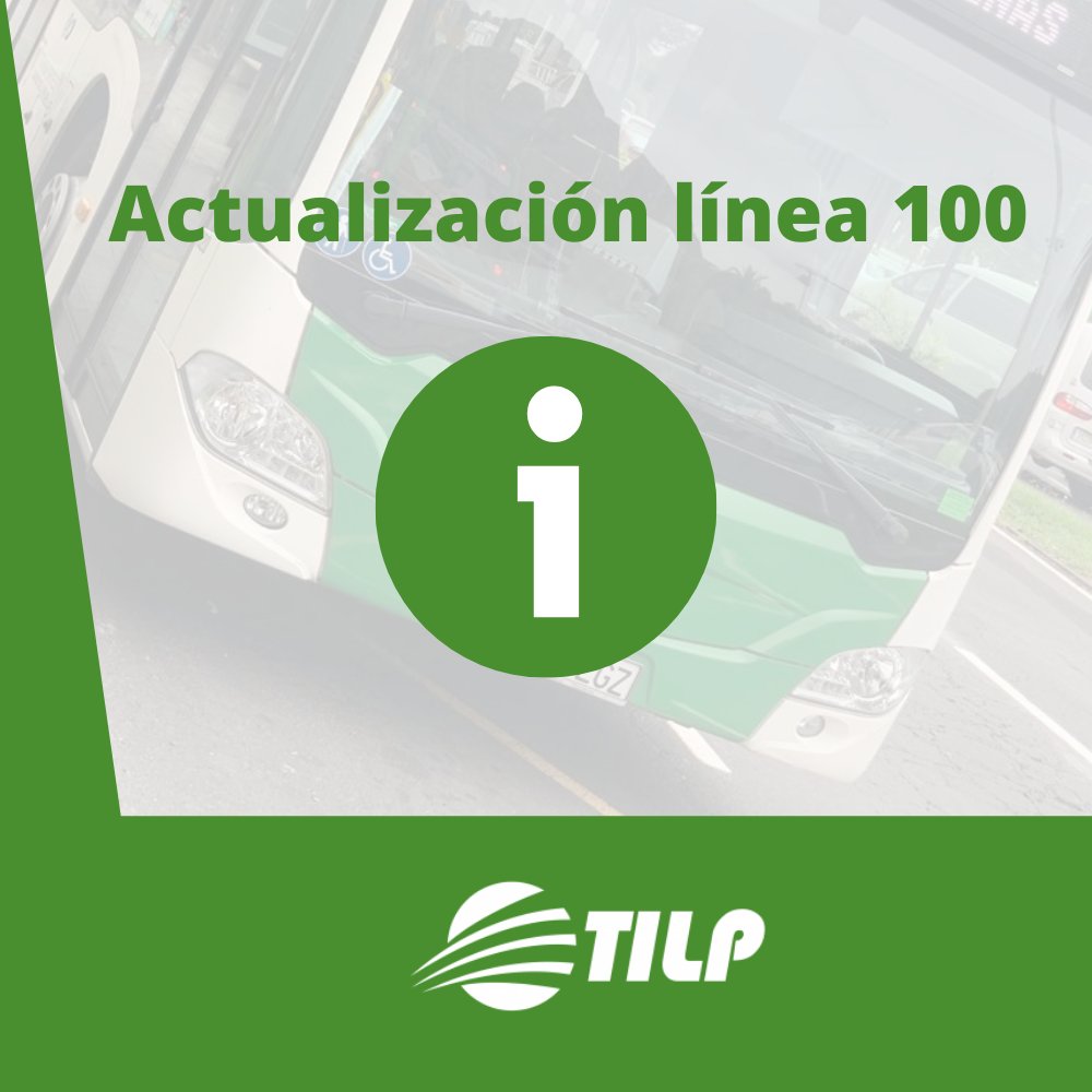 LineasTilp's tweet photo. ⏰CAMBIO DE HORARIO EN LA LÍNEA 100

➡A partir de mañana miércoles día 20 de octubre, la frecuencia de las 14:25 horas de la línea 100, pasará a ser a las 14:45 horas, como estaba antiguamente.

#tilp #lapalma https://t.co/Hnr3Bo5v0n