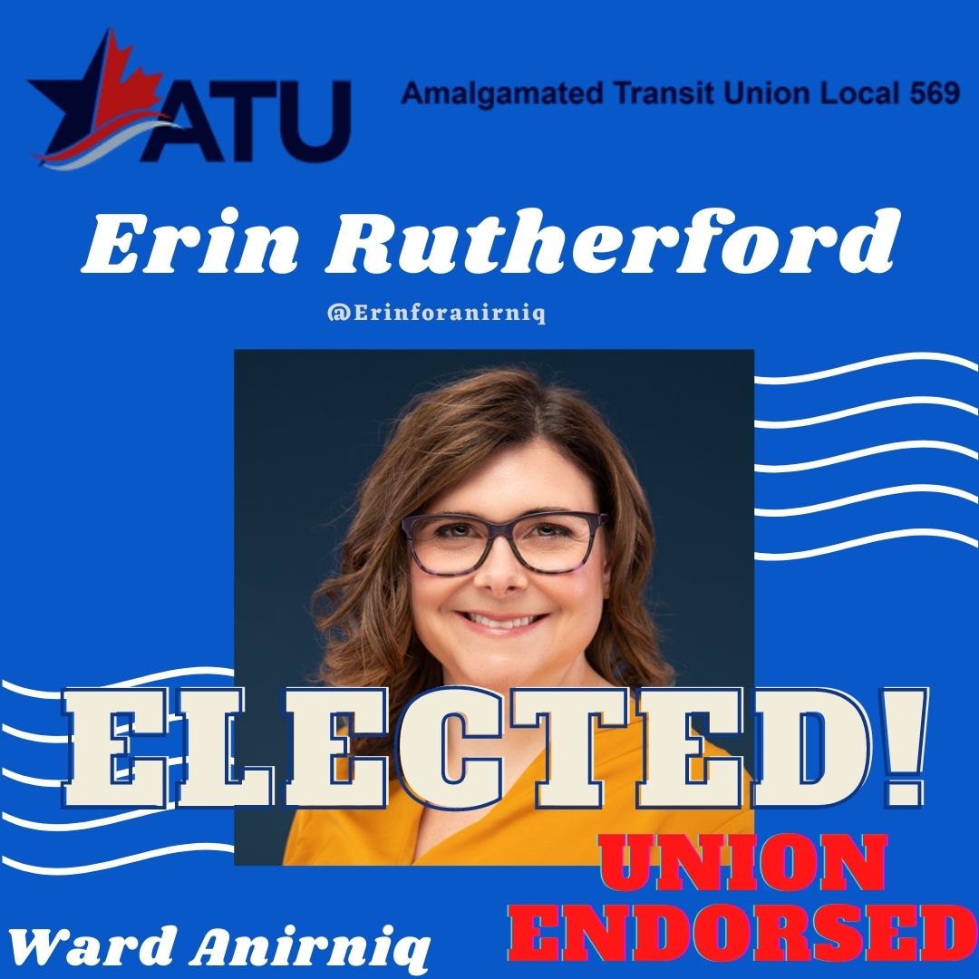 ATULocal569's tweet photo. @Erinforanirniq Congratulations on a brilliant election win. We look forward to working closely with you to build an incredible City!

ATU Canada #yegcc #yegvotes https://t.co/YREkDbfxVC