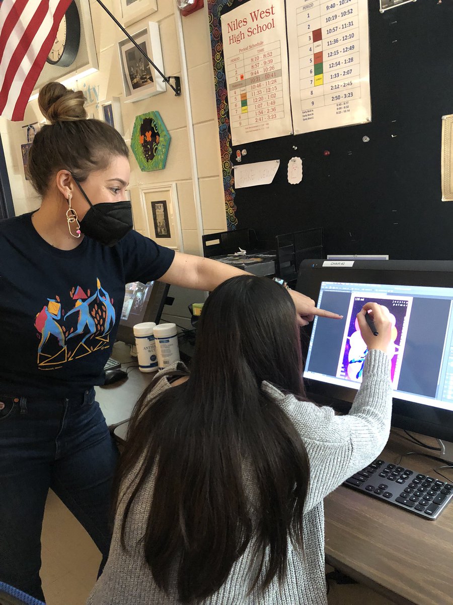NDeezNuts's tweet photo. Reviewing our projects from @adobe artist @Magdiellop and Temi Coker wearing my new @adobemax T-shirt. #AdobeEduCreative Lesson here: https://t.co/guEqgwtwlf https://t.co/rqqPAv7dOJ