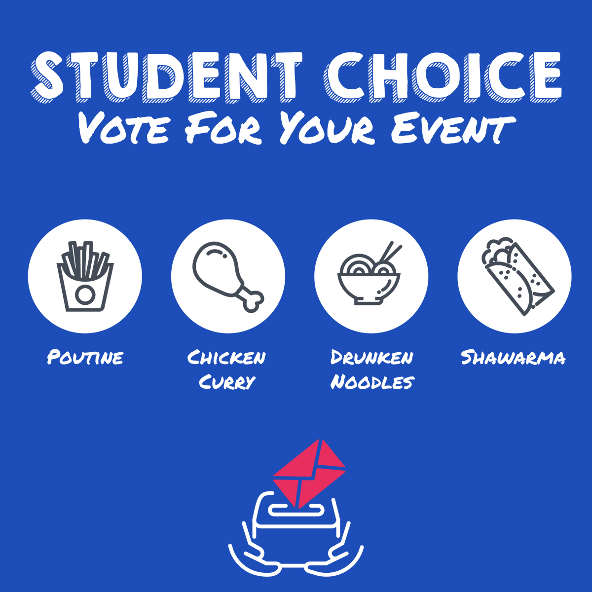 QueensDiningClt's tweet photo. Student Choice 🗳️ 

Head over to our Instagram stories to vote for your favorite event! https://t.co/dkm3UXBUMr