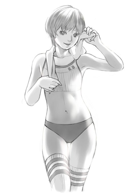 練習で佐々木希さんを描きました。
#スケッチ 