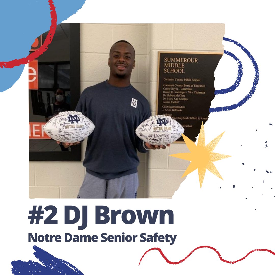 NextGenFocus's tweet photo. Check it out! Notre Dame senior safety DJ Brown stopped by Summerour Middle School to speak with our SmarterMeยฎ students about the importance of goal setting. Thanks so much, DJ! ๐
@djbrown_12 @DeeJayyy___ @ndfootball #GoalSetting #NextGenerationFocus #SmarterMe https://t.co/FCFWBFJumU