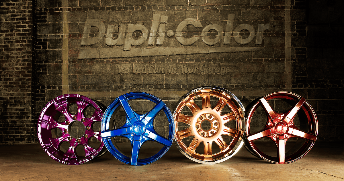 DupliColor's tweet image. You can get all these bold colors and more for your chrome accessories with Dupli-Color Metalcast, our one-step anodized coating for chrome and shiny metal surfaces. #Metalcast is resistant to heat up to 500°F too. #DupliColorMetalcast #AnodizedPaint #DupliColor #YesYouCan