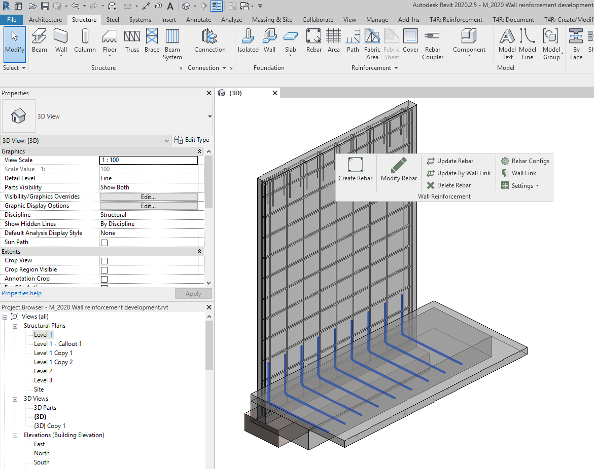 ARKANCE_BeSmart's tweet photo. Model #rebar in #Revit? Check out our #WallReinforcement addon. Recognizes panel shapes, distributes main reinforcement & around perimeter & openings. Here we show how to automate starter bar. >> https://t.co/9RCYEVb81m
#buildingBIMtogether #reducingBIMstress #precastconcrete https://t.co/ur7NRvdtVg