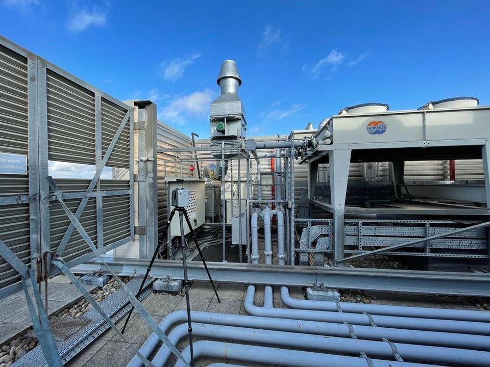 AHScanning's tweet photo. A beautiful blue sky on site last week for a MEP #survey with JR Projects.
A detailed Revit model will be created from the 3D #laserscan survey to facilitate the design of a new installation.
——
#ahscanning #everyanglecovered #survey #surveylife #3dscanning #whenithastoberight https://t.co/pVvlrfRcmG