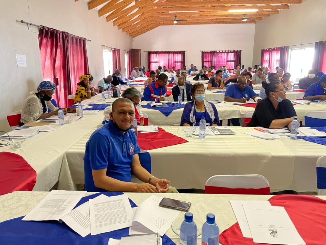 pdm_namibia's tweet photo. The YOUTH🔥💙❤️👌🏾: 
We are excited to observe that the Policy Conference is largely dominated by the Youth of the PDM. Policy discussions are therefore robust, forward-looking and progressive. We are extremely proud of our youth 
#ShapingPDMPolicyTowardsATransformativeSociety 🤍 https://t.co/yvbAkp6Upv