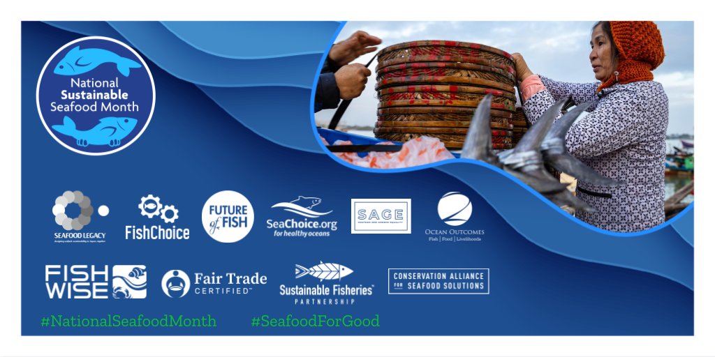 FishChoice's tweet photo. This week in celebration of National Sustainable Seafood Month, we're shifting the focus to socially responsible seafood. By empowering the people and communities behind seafood supply chains, we can help lift human rights around the world 🌍 #NationalSeafoodMonth #SeafoodForGood https://t.co/1n4aj124Mo