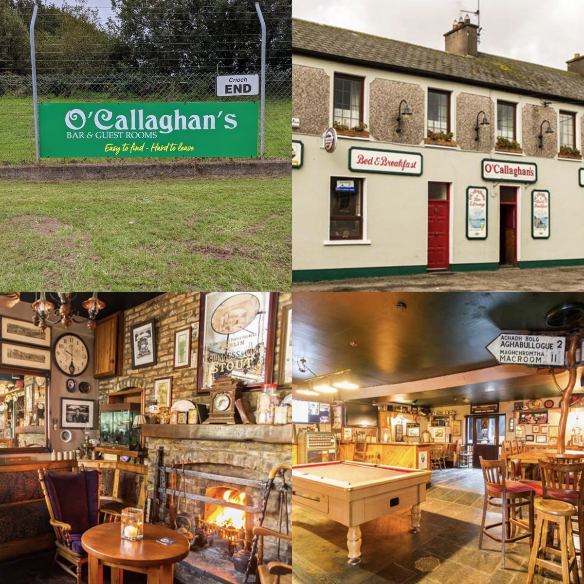 aghabulloguegaa's tweet photo. 👁️👁️👁️ Pitch Sign of the Week 👁️👁️👁️

This week's Pitch Sign is from Eileen &amp; Patrick at O'Callaghans Bar &amp; Guest Rooms Proud supporters of both our GAA &amp; Camogie Clubs. Drop in anytime for a pint &amp; a chat in cosy surroundings. Check out their new website https://t.co/mdazq3v6Rk https://t.co/S5yp8m1OQD