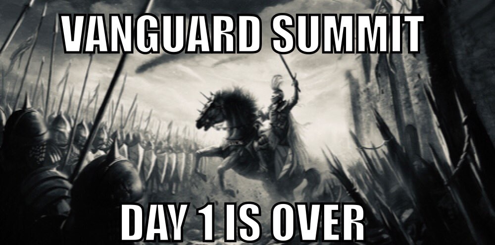 The battle of #VanguardSummit Day 1 is over. Great things are coming!!! Now the Vanguards will take over Prague and prepare for Day 2. #Veeam #VeeamVanguard #VanguardTakeover #followthatbird