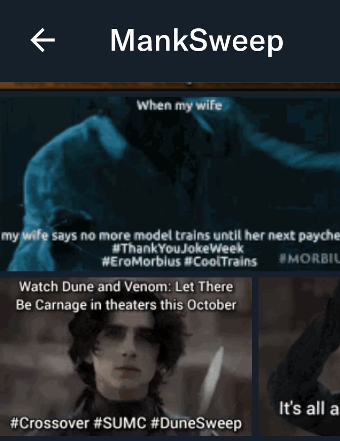 ScoobertOnFilm's tweet photo. The Morbius gif guy added one of his gifs to #MankSweep, this is the greatest honor of my life https://t.co/0T8hXf6Iho
