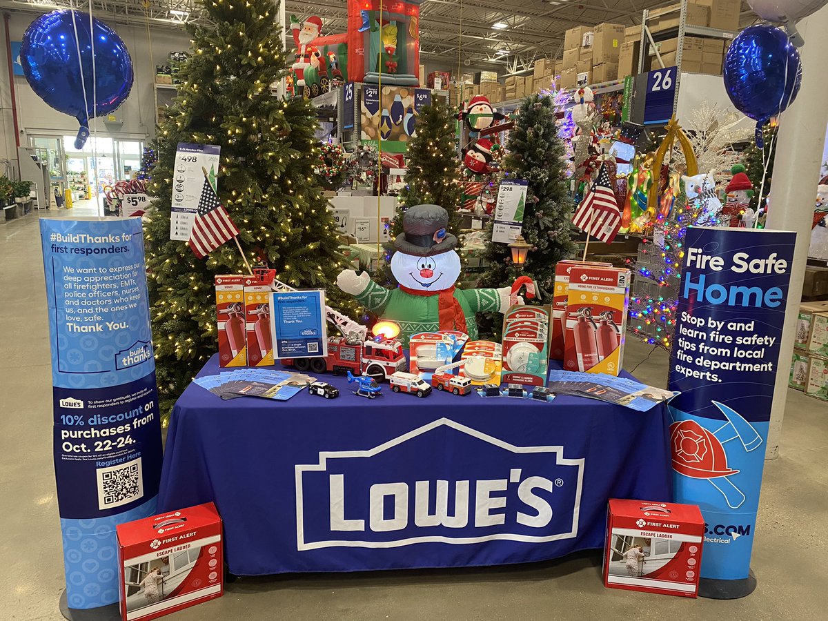 Here at @lowes of Glen Burnie we want to say “THANK YOU” to all first responders, doctors and nurses for working tirelessly to keep us safe everyday. <a href="/AACOPD/">Anne Arundel County Police Department</a> <a href="/AACoFD/">Anne Arundel County Fire Department</a> <a href="/AACO_OEM/">AACO Office of Emergency Management</a> <a href="/FerdGonzalez01/">Ferdinand Gonzalez</a> <a href="/BenitoKomadina/">Benito.Komadina@Lowes</a> @LauraG813R1 <a href="/rodney54084585/">Rodney Leone</a> <a href="/AntonioPLowes/">Tony Parker</a> <a href="/fraser_lei/">Lei Fraser</a> <a href="/KerreLeland/">Kerre Leland</a>