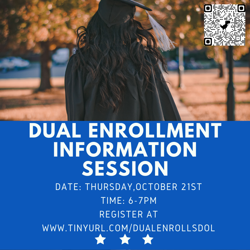 SDoLancaster's tweet photo. Did you know School District of Lancaster covers the cost for students to take one college course per semester? Join us on Thursday, October 21st at 6pm to learn more about dual enrollment opportunities. Register today at https://t.co/5JqyYJ3rUu. https://t.co/rrjdUrHYD3