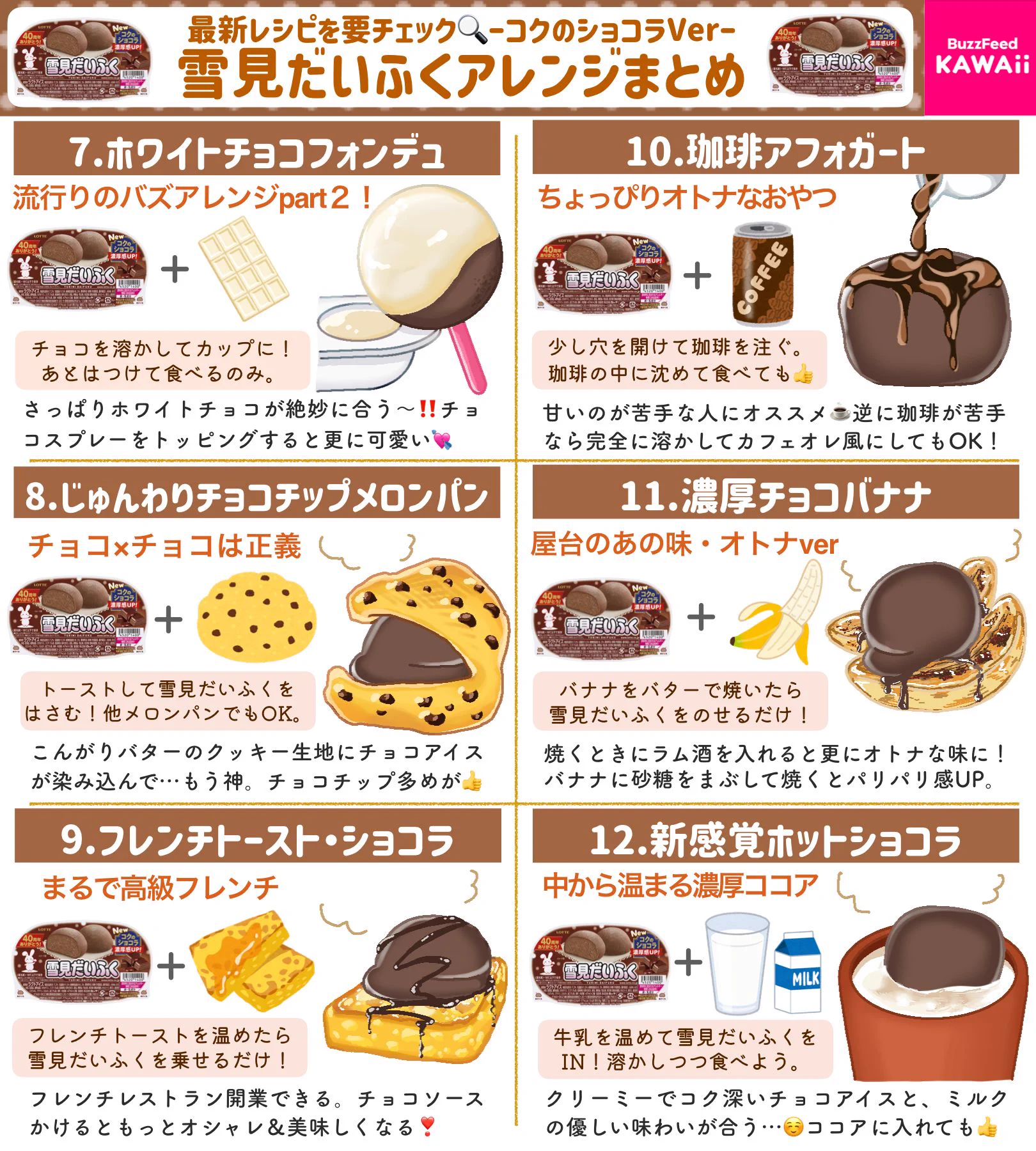 どれもお手軽に作れるレシピばかり！「雪見だいふく」の美味しそうなアレンジレシピ12選！